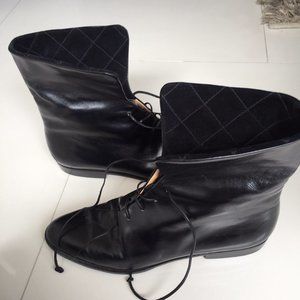 Salvatore Ferragamo Gazza Vintage leather Booties